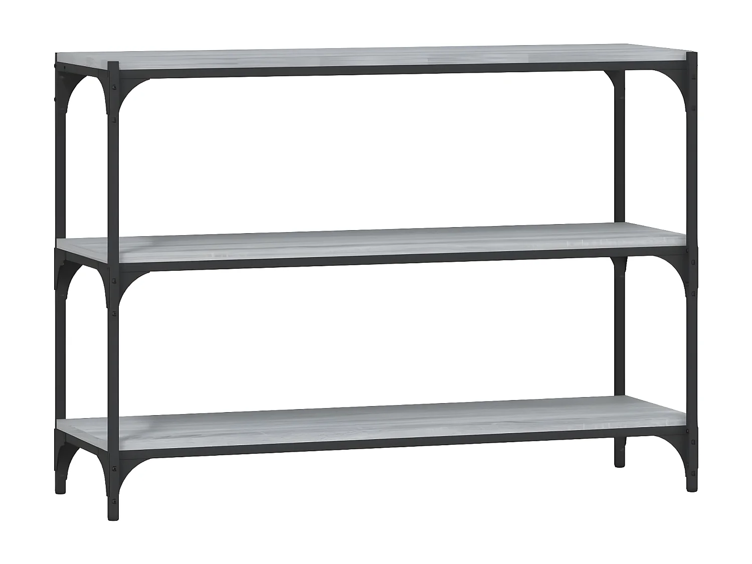 Bibliothèque Sonoma gris 100x33x70,5 cm Bois d'ingénierie acier