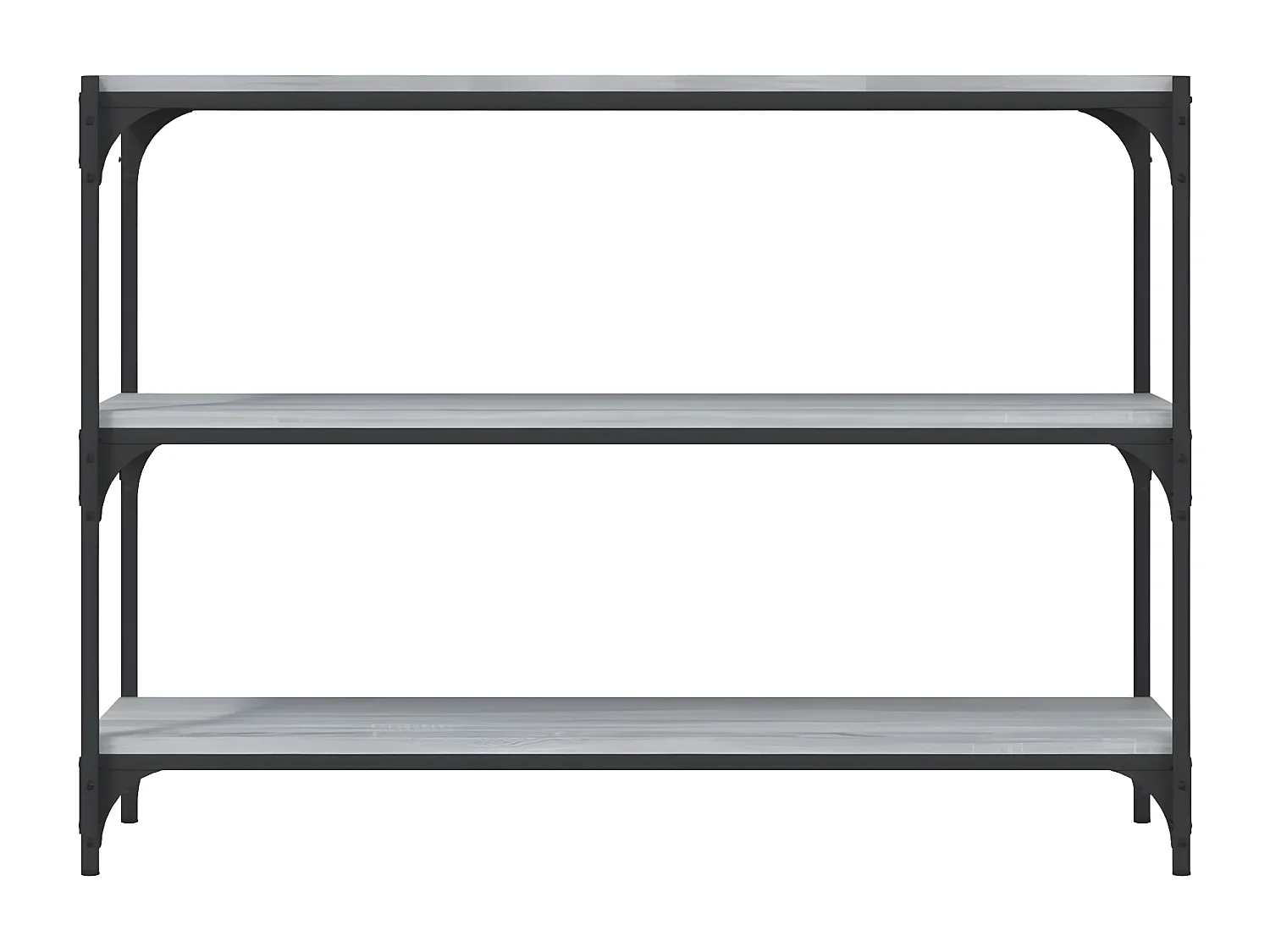 Bibliothèque Sonoma gris 100x33x70,5 cm Bois d'ingénierie acier