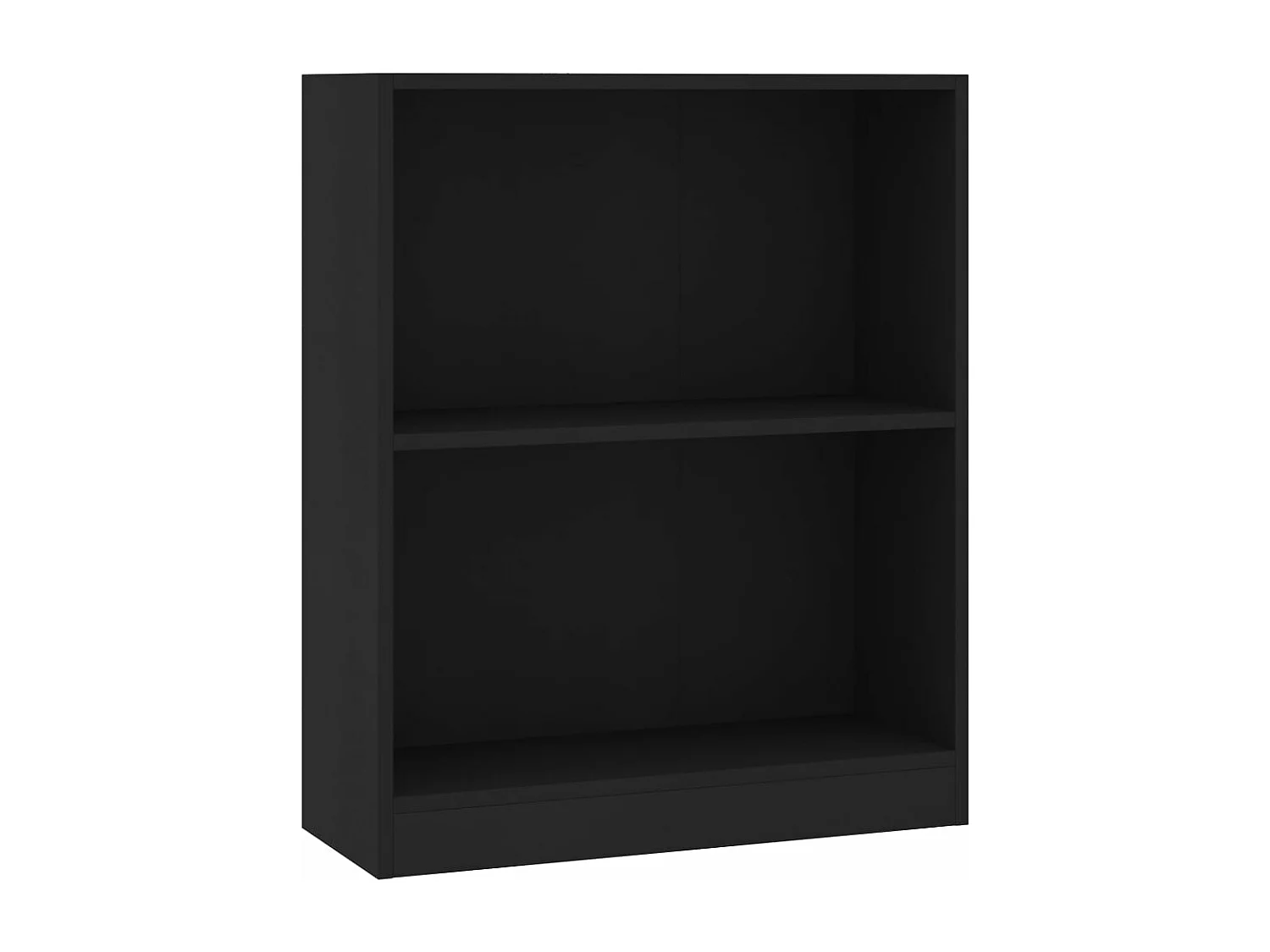 Bibliothèque Noir 60x24x74,5 cm Bois d'ingénierie