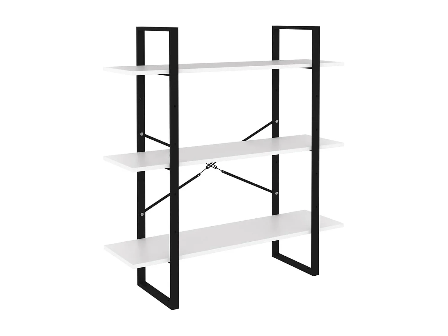 Bibliothèque Blanc 100x30x105 cm Aggloméré