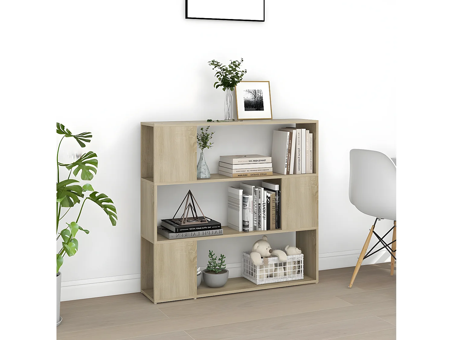 Bibliothèque/Séparateur de pièce Chêne sonoma 100x24x94 cm