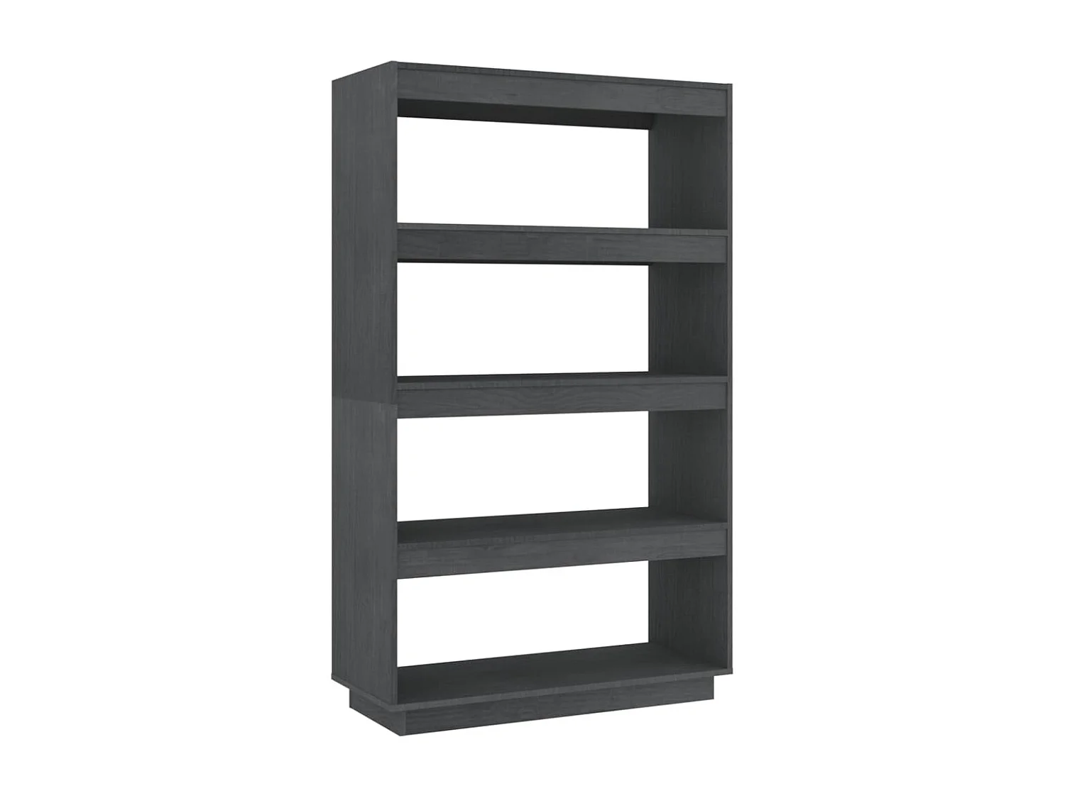 Bibliothèque/Séparateur de pièce Gris 80x35x135 cm Pin massif