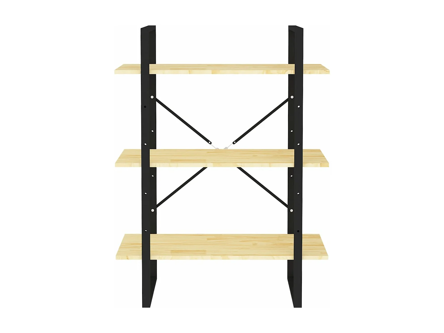 Boekenkast met 3 schappen 80x30x105 cm massief grenenhout