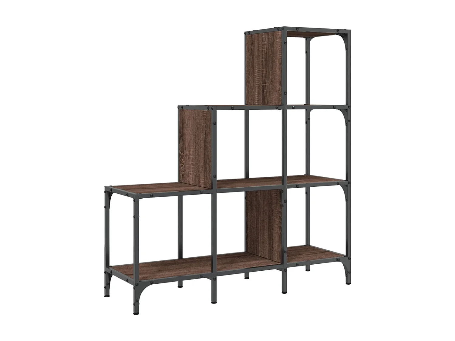 Estante 92x30x102 cm deriv. de madeira/metal carvalho castanho