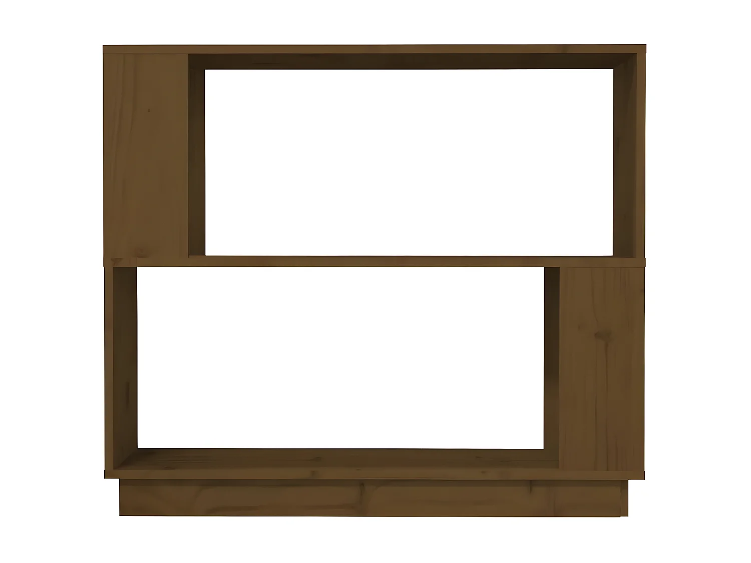 Estantería/divisor madera de pino marrón miel 80x25x70 cm