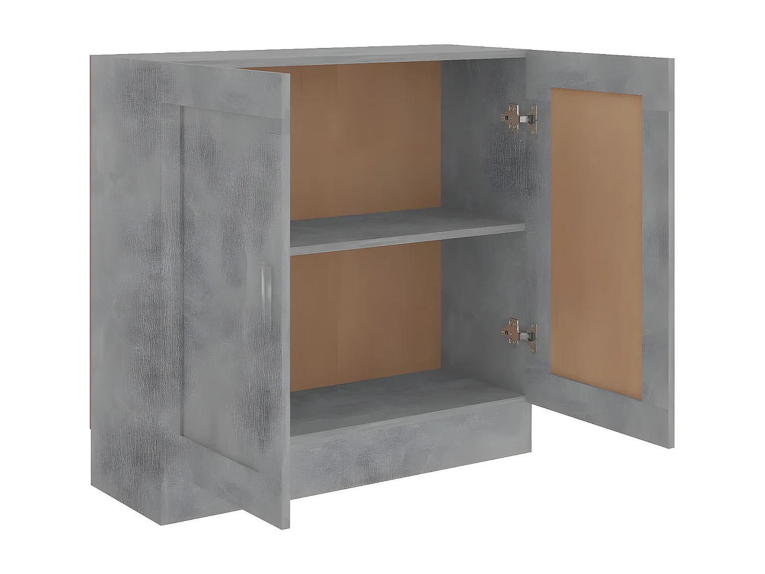 Bibliothèque Gris béton 82,5x30,5x80 cm Aggloméré