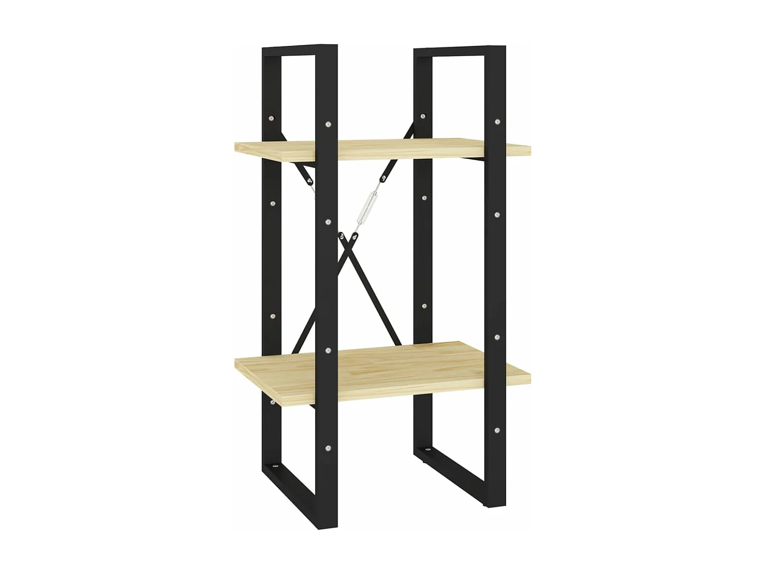 Bibliothèque à 2 niveaux 40x30x70 cm Bois de pin massif