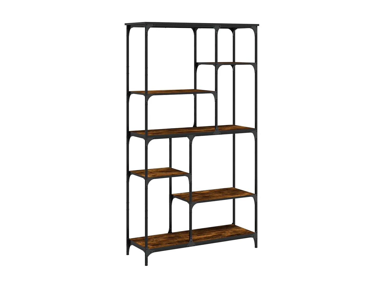 Bibliothèque chêne sonoma 99x35,5x176 cm bois ingénierie acier