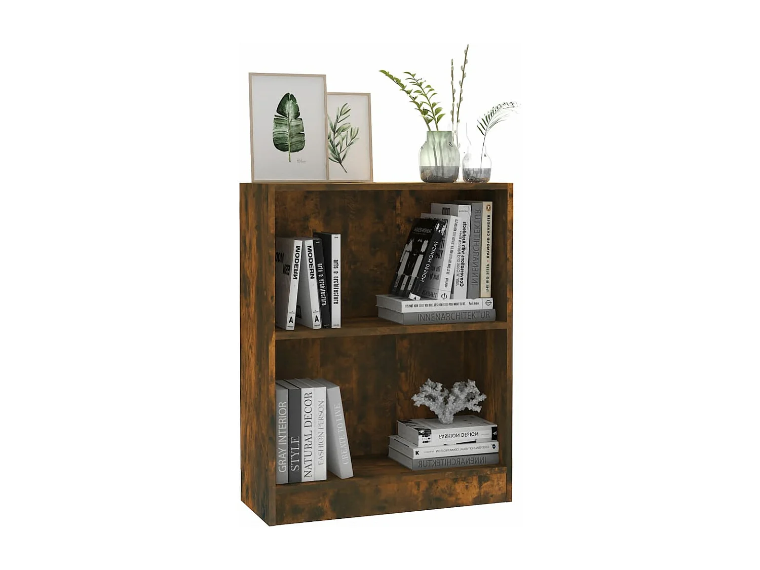 Estante 60x24x74,5 cm derivados de madeira carvalho fumado