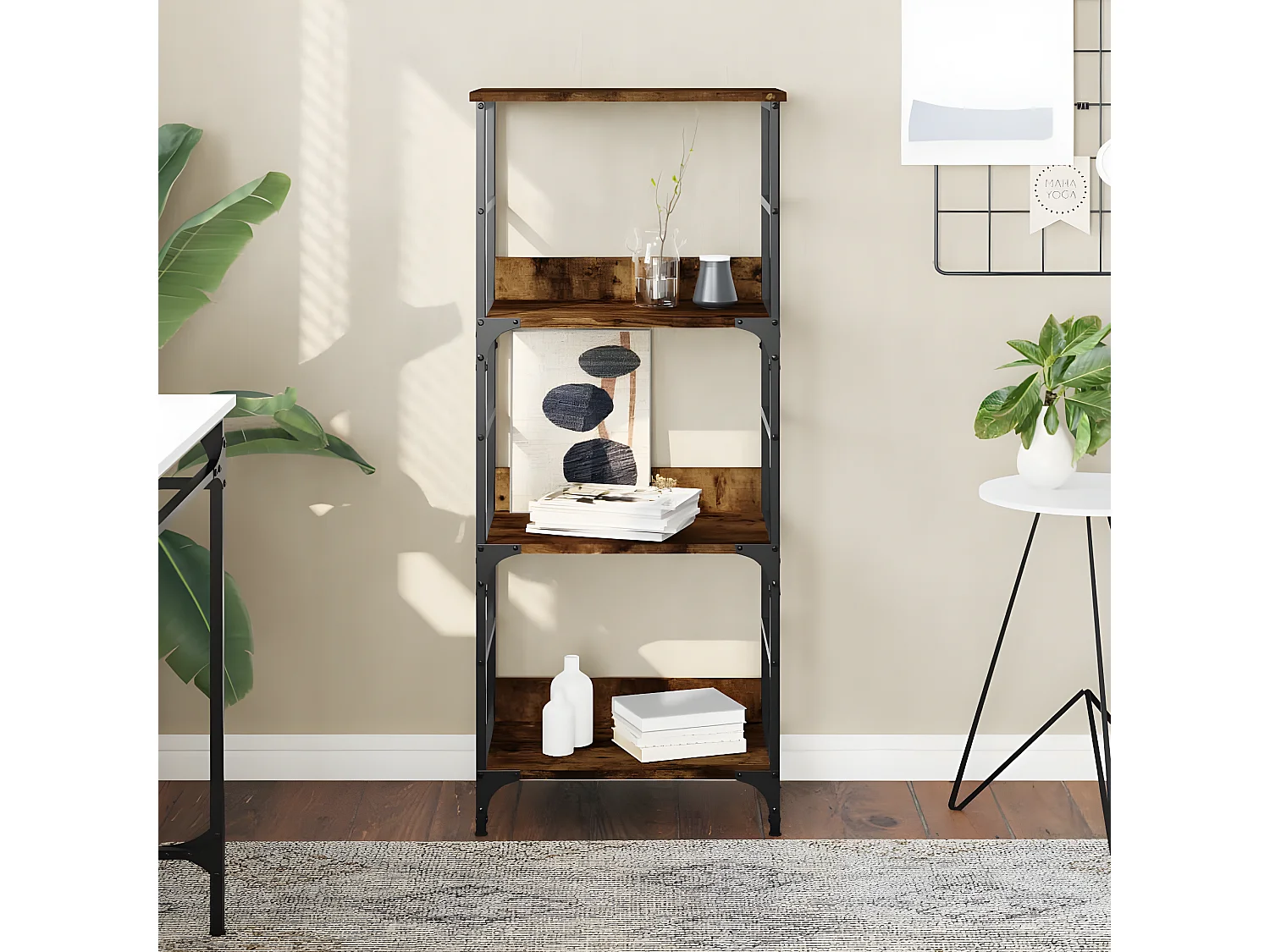 Bibliothèque chêne sonoma 50x33x117,5 cm bois d'ingénierie