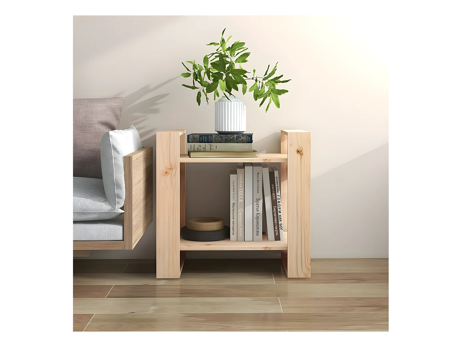 Bibliothèque/Séparateur de pièce 60x35x57 cm Pin massif