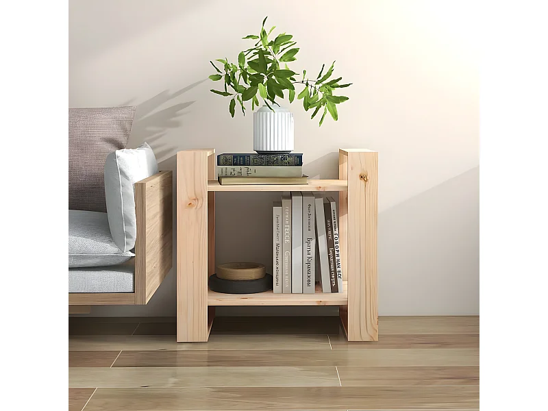 Bibliothèque/Séparateur de pièce 60x35x57 cm Pin massif