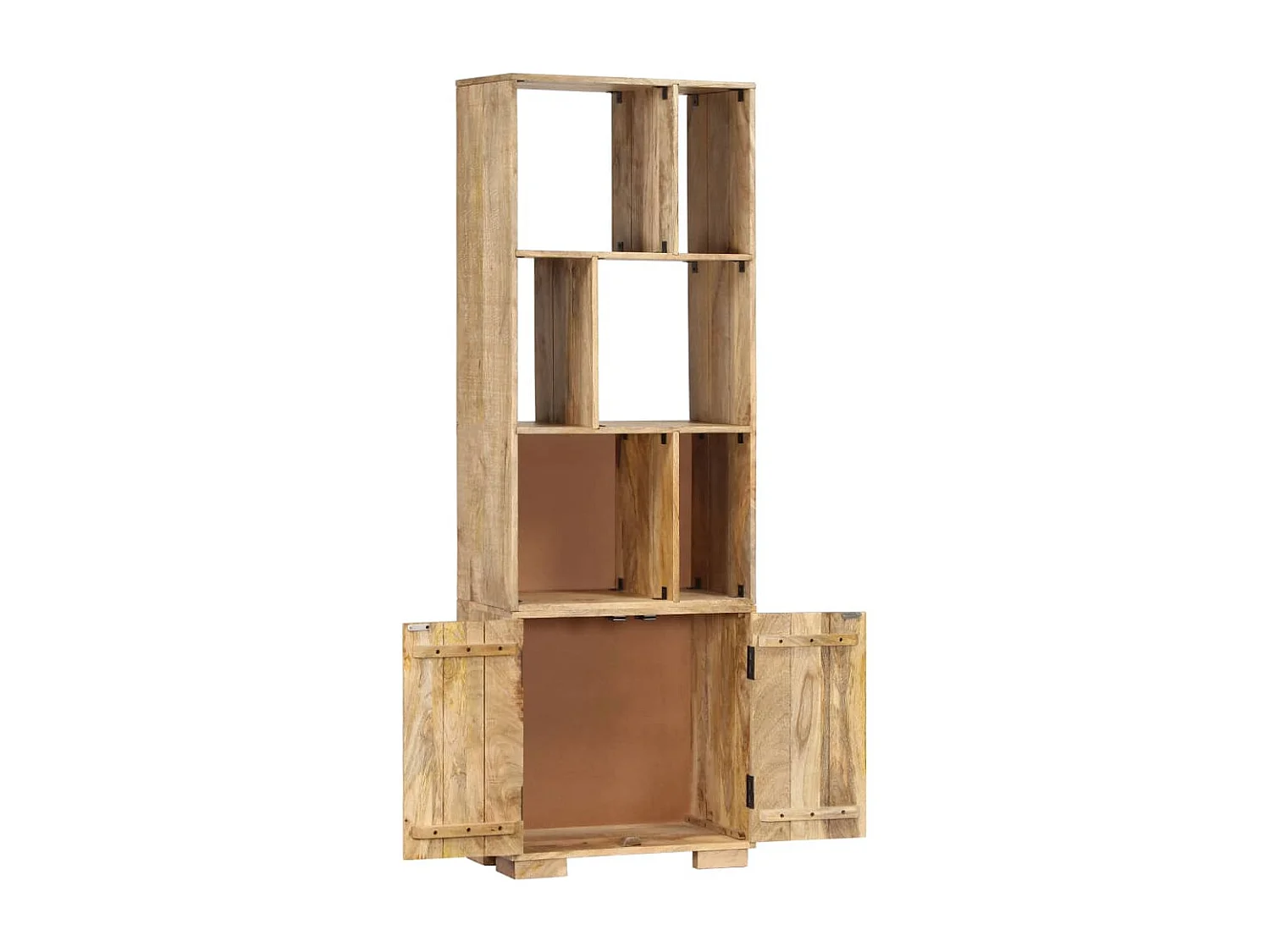 Bibliothèque 60x35x180 cm Bois de manguier solide