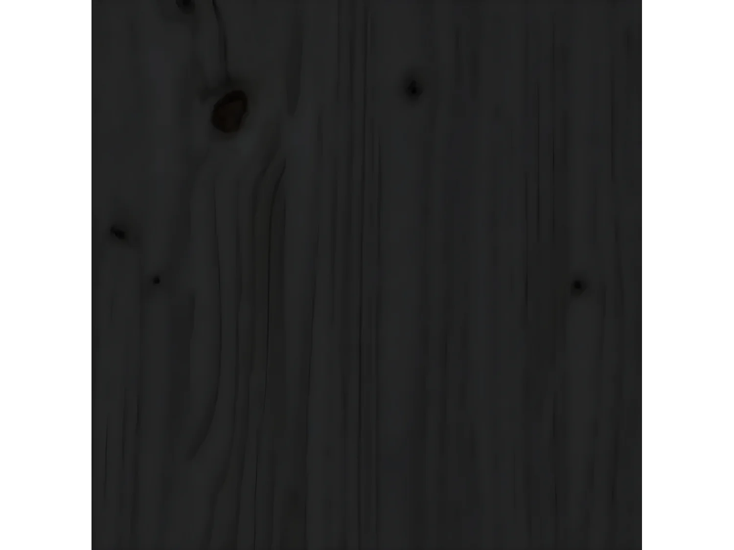 Bibliothèque Noir 50x35x68 cm Bois de pin massif