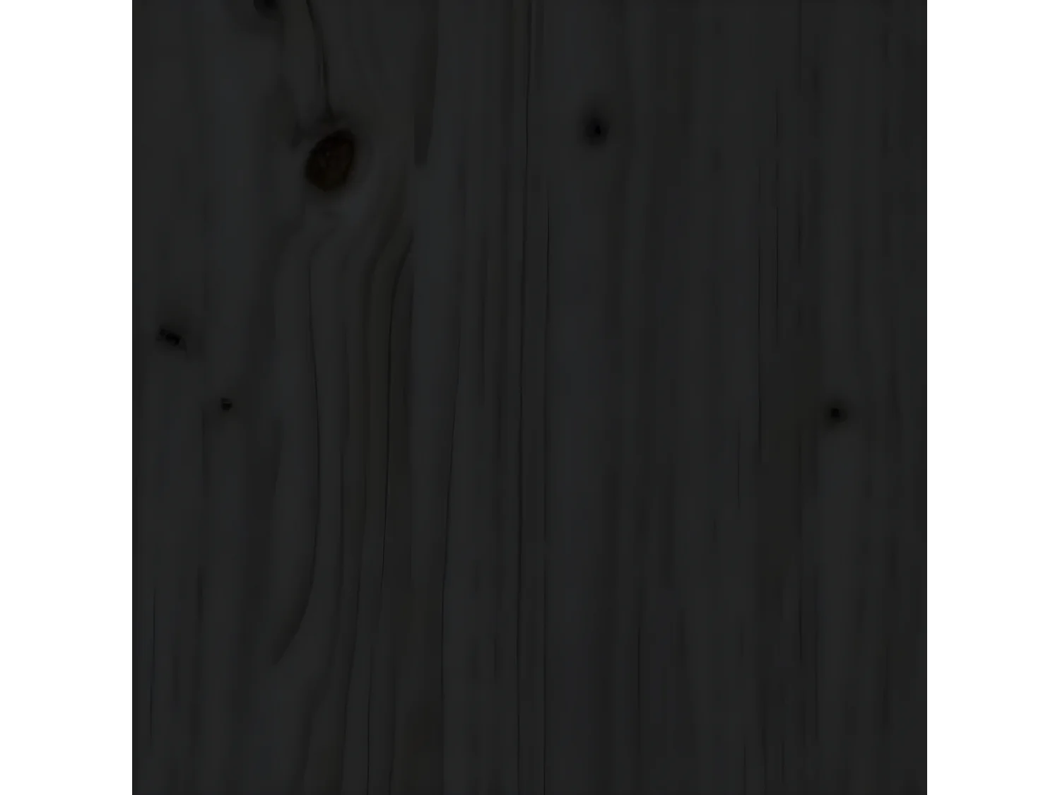 Estantería/divisor de espacios madera maciza negro 60x35x160 cm