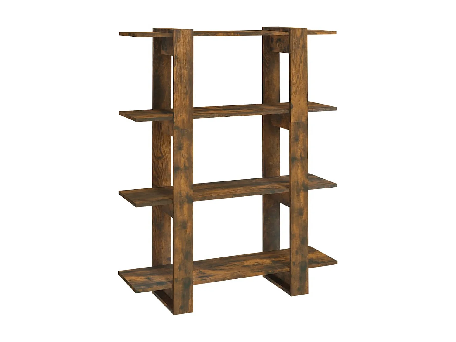 Bibliothèque/Séparateur de pièce Chêne fumé 100x30x123,5 cm