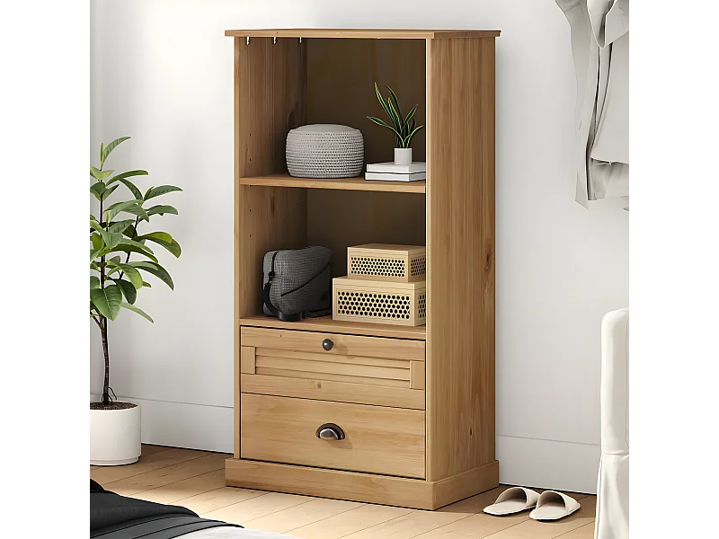 Bibliothèque VIGO 60x35x114,5 cm bois massif de pin