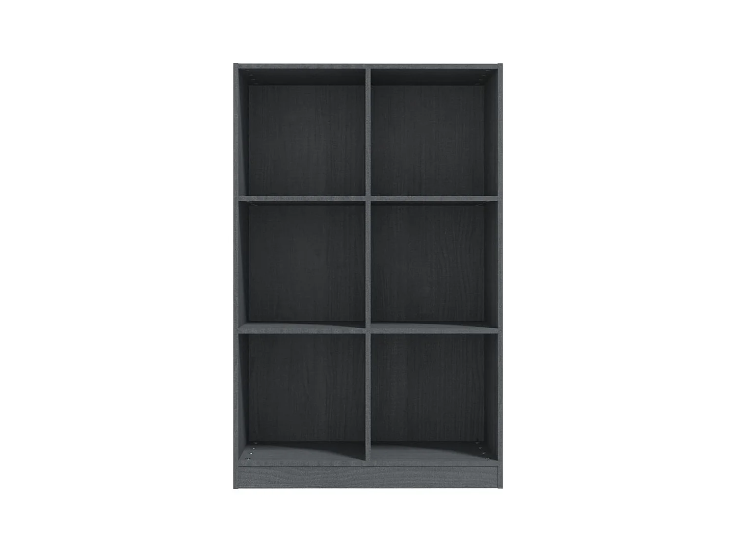 Estante 70x33x110 cm madeira de pinho maciça cinzento