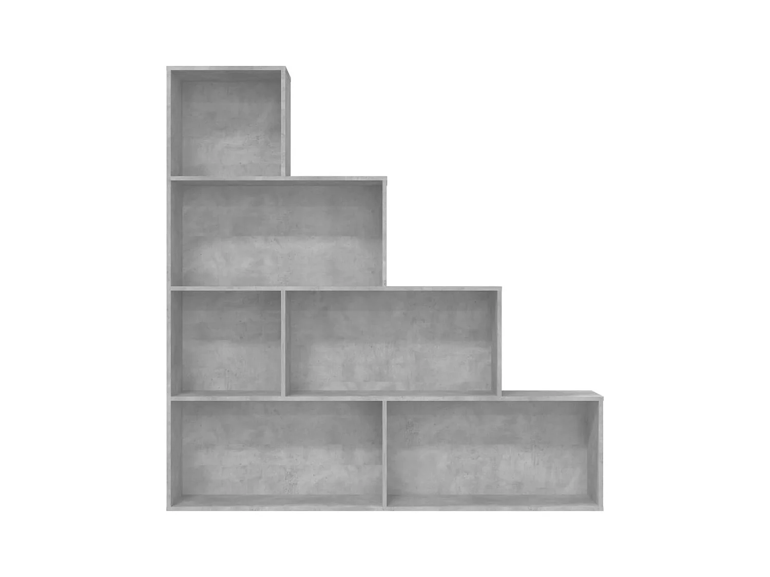 Bibliothèque/Séparateur de pièce Gris béton 155x24x160 cm