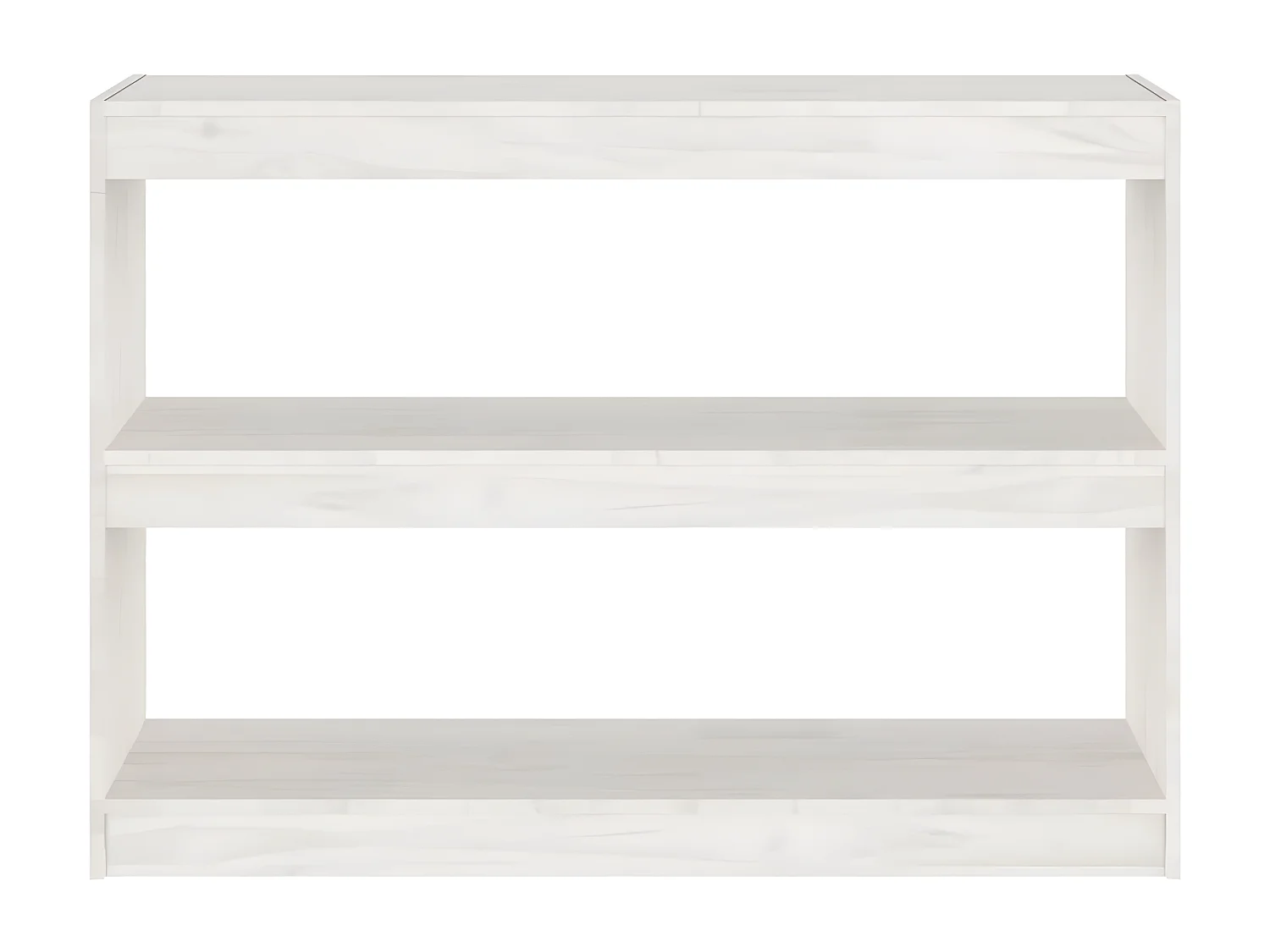 Bibliothèque/Séparateur de pièce Blanc 100x30x71,5cm Pin massif