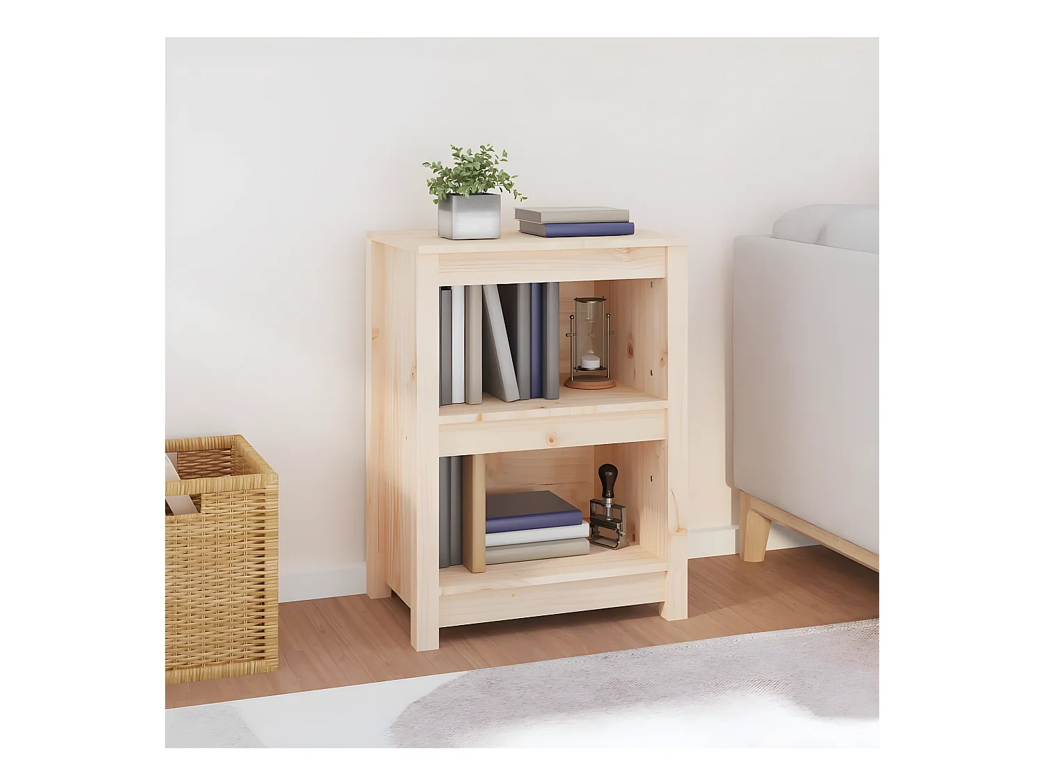 Bibliothèque 50x35x68 cm Bois de pin massif