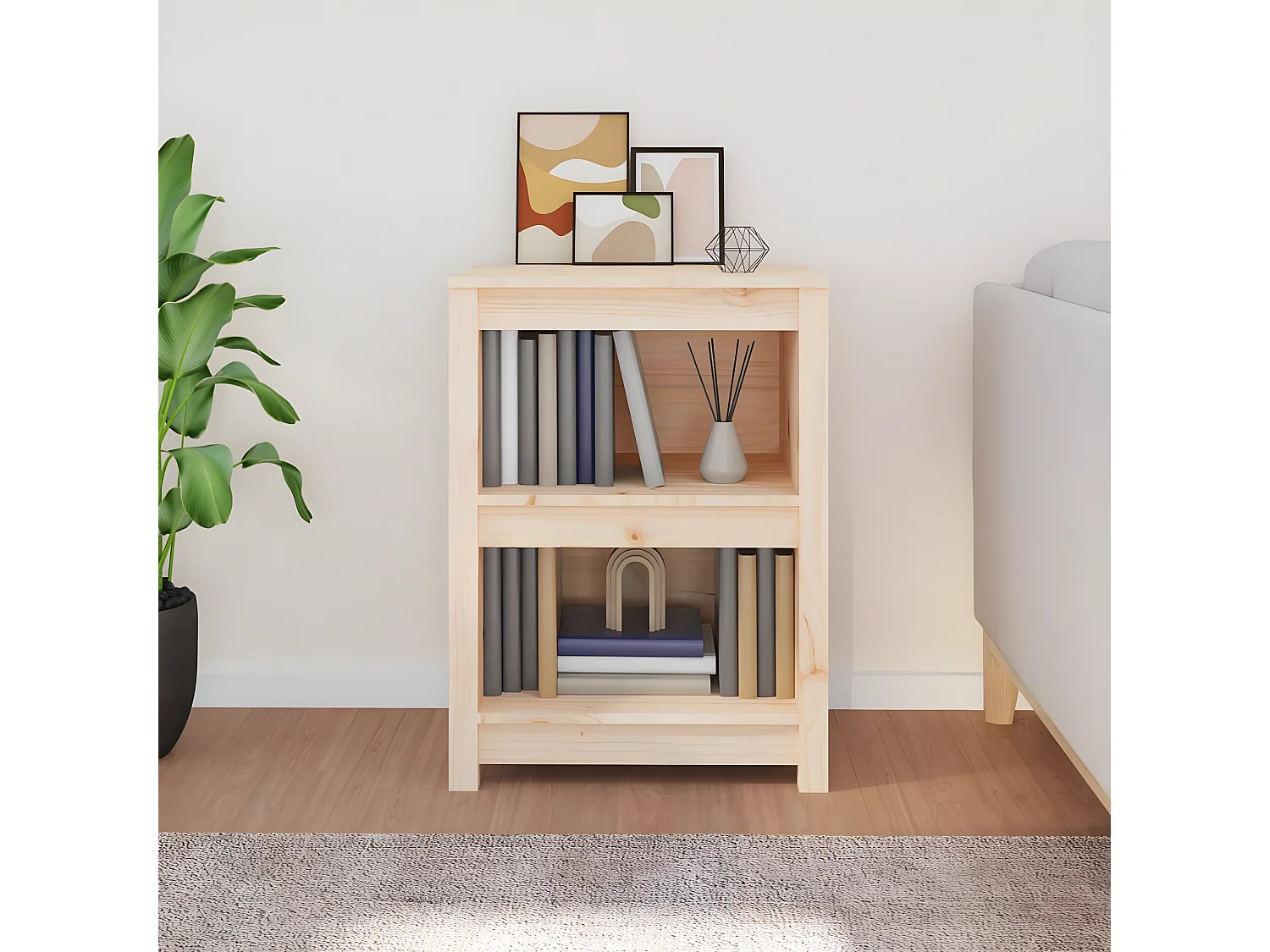 Bibliothèque 50x35x68 cm Bois de pin massif