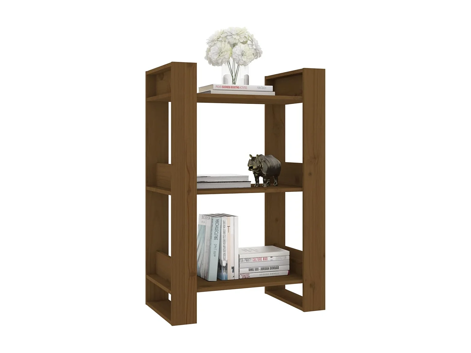 Bibliothèque/Cloison Marron miel 60x35x91 cm Bois massif