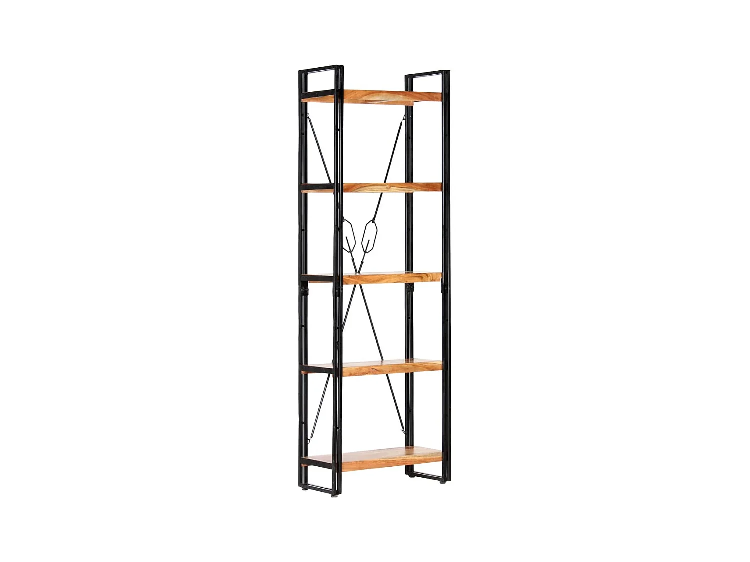 Bibliothèque à 5 niveaux 60x30x180 cm Bois d'acacia solide