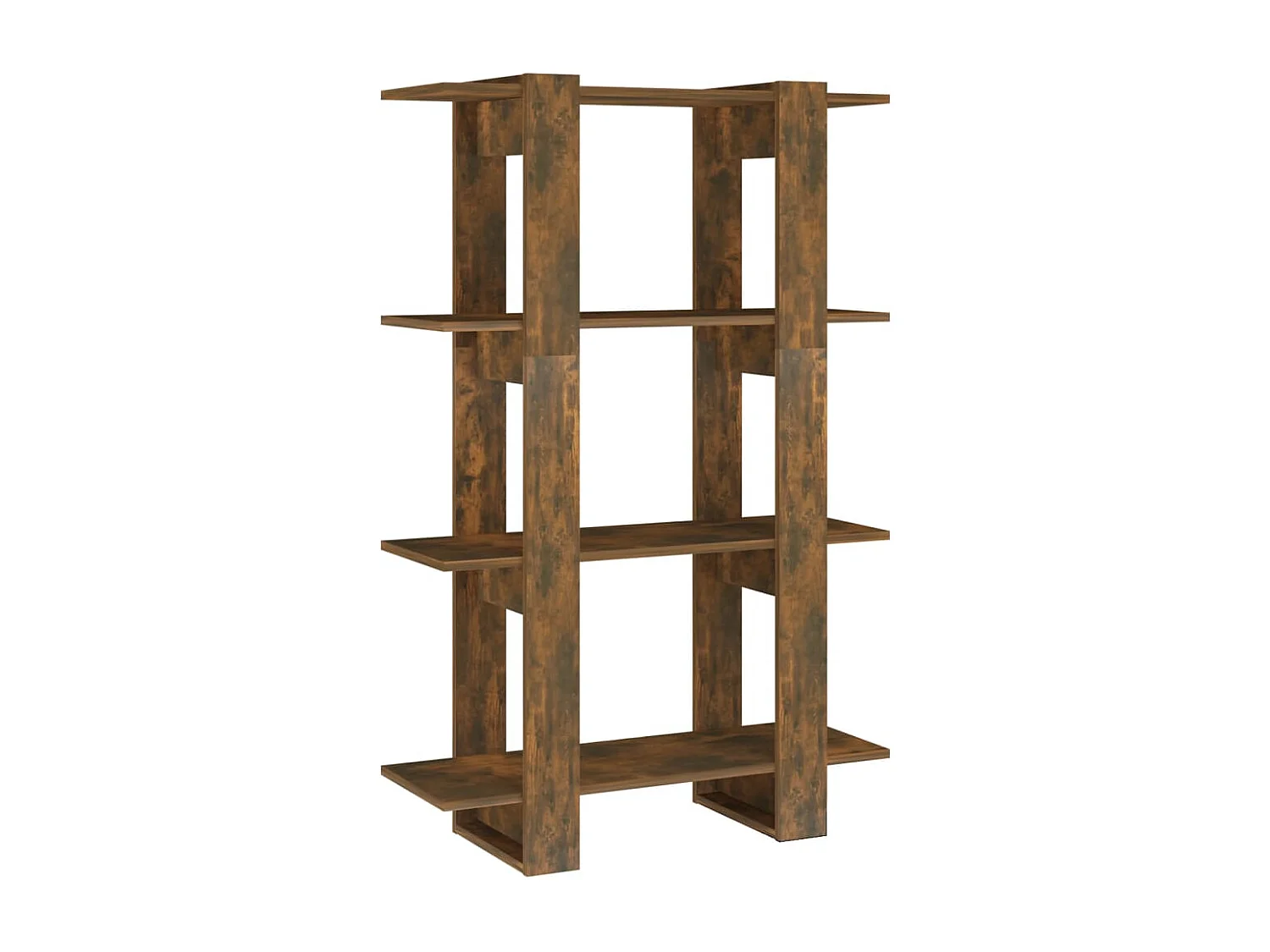 Boekenkast/kamerscherm 80x30x123,5 cm gerookt eikenkleurig