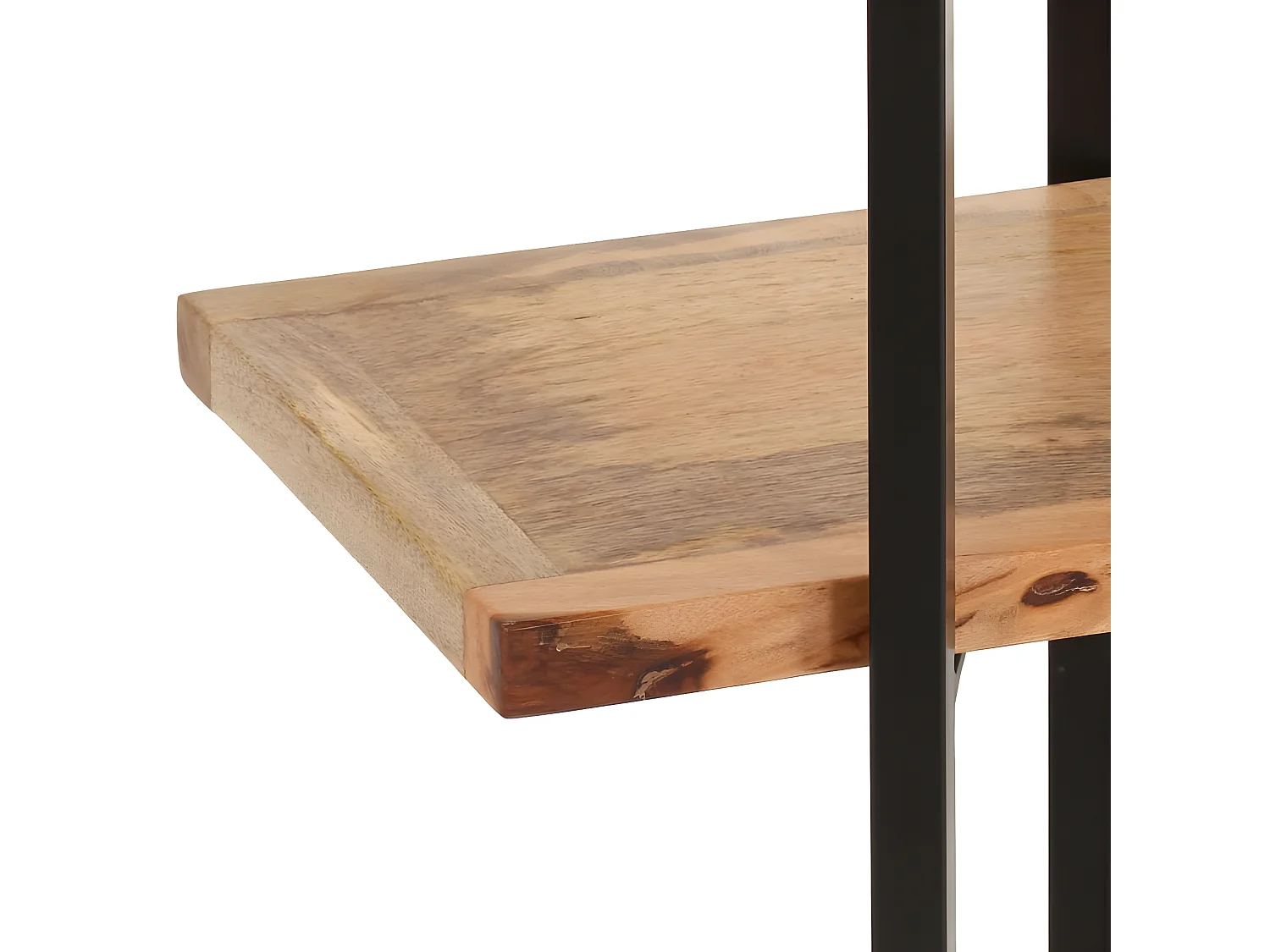 Estante com 3 prateleiras 160x31x80 cm madeira mangueira maciça