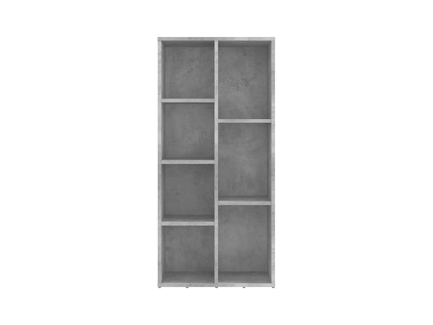 Bibliothèque Gris béton 50x25x106 cm Aggloméré