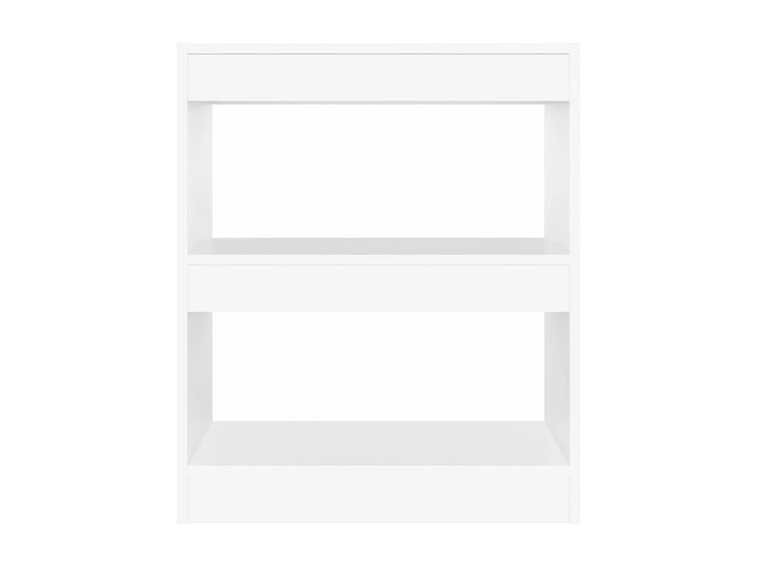 Bibliothèque/Séparateur de pièce Blanc 60x30x72 cm