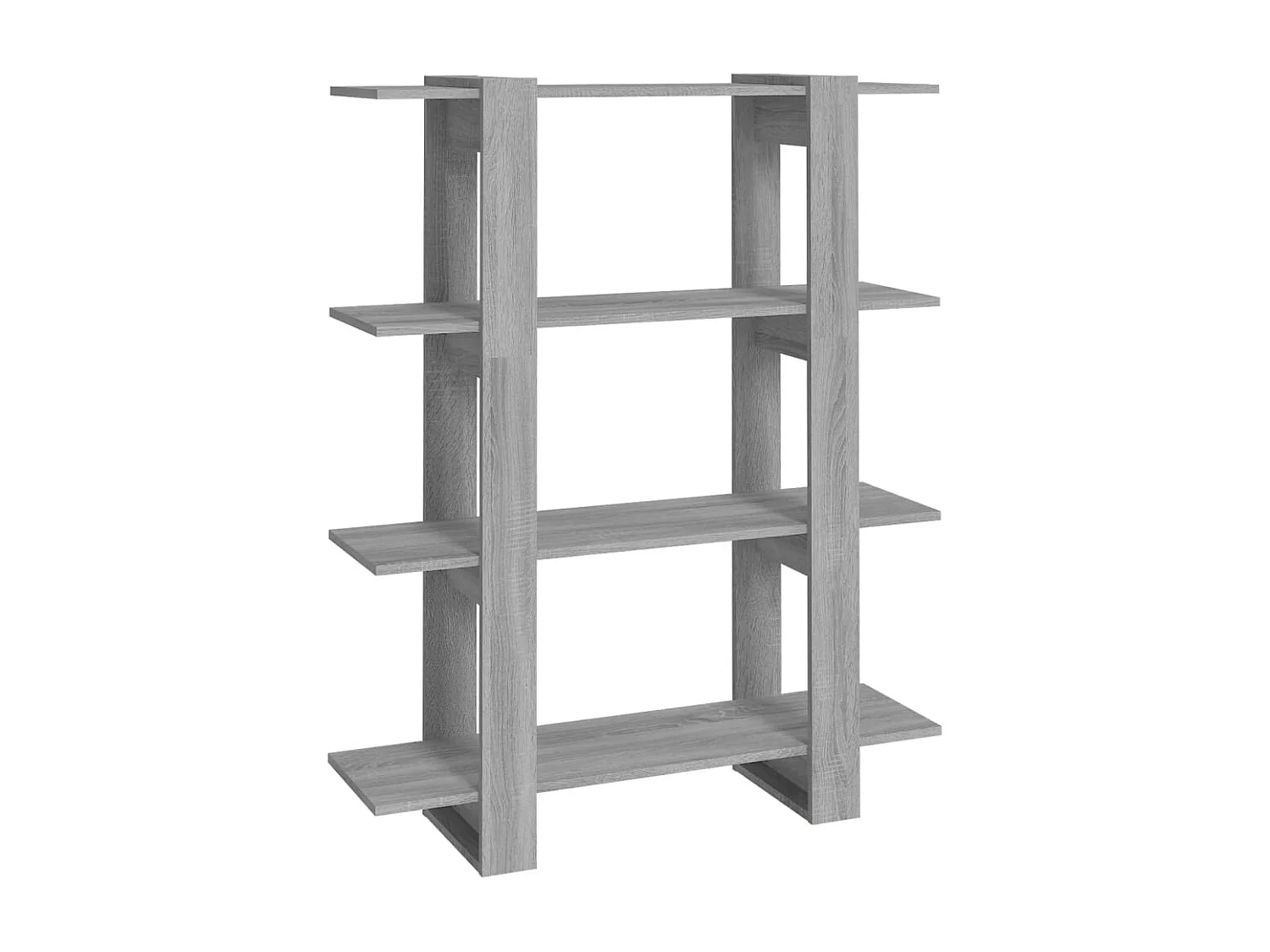 Bibliothèque/Séparateur de pièce Sonoma gris 100x30x123,5 cm