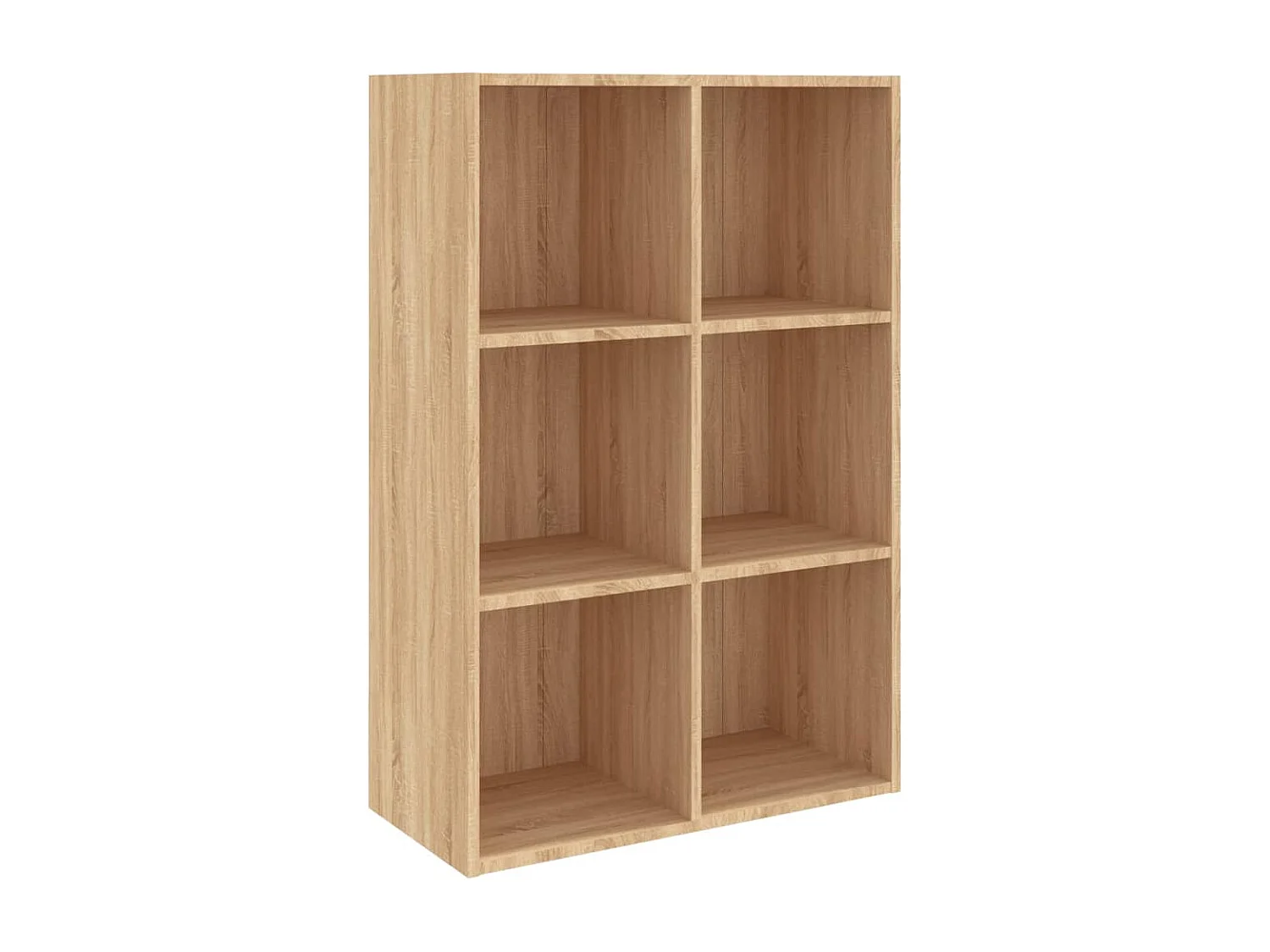 Boekenkast/dressoir 66x30x98 cm bewerkt hout sonoma eikenkleur