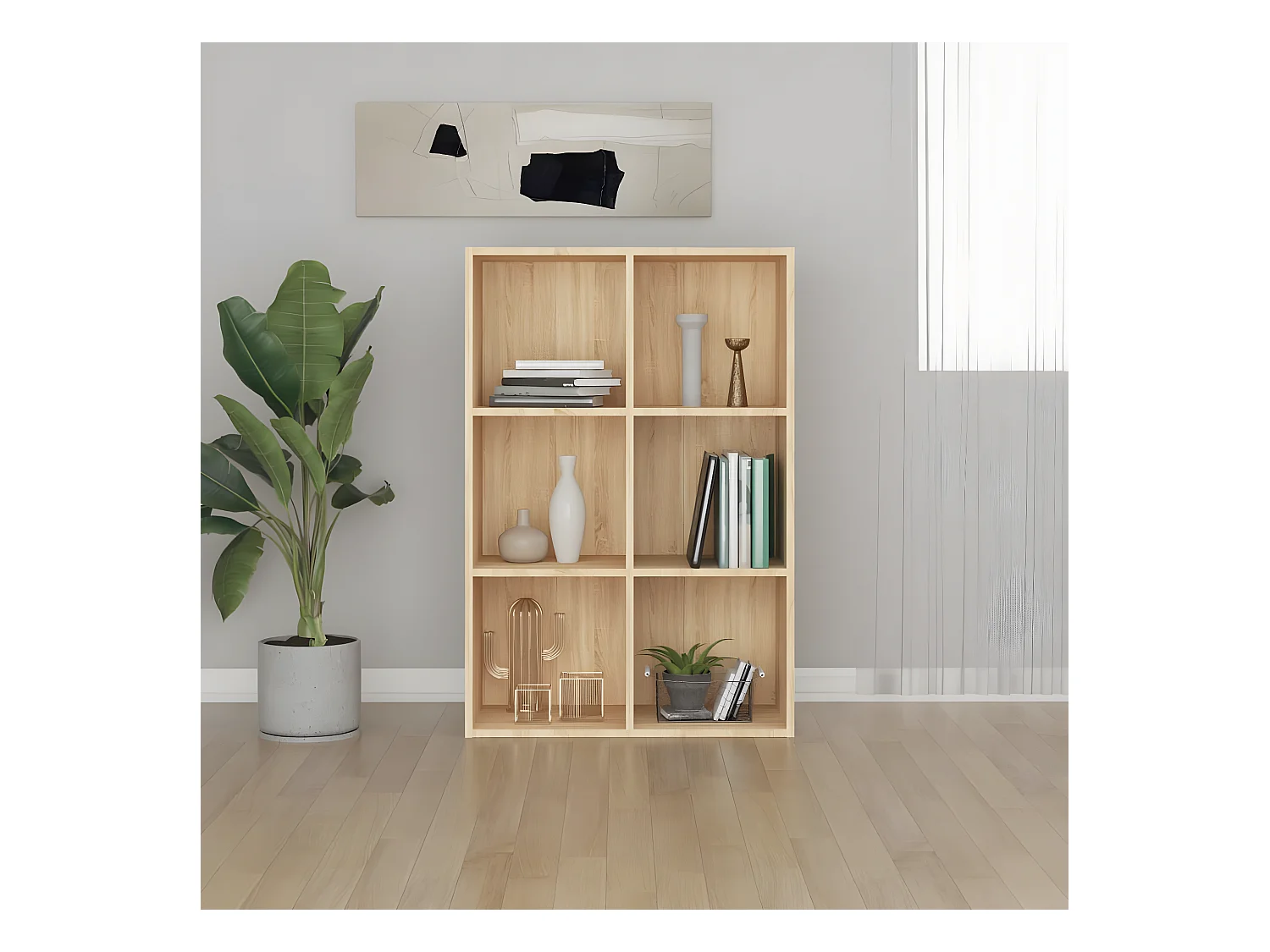 Bibliothèque/Buffet Chêne sonoma 66x30x97,8 cm Aggloméré