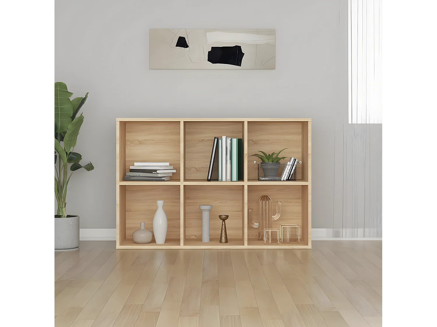 Bibliothèque/Buffet Chêne sonoma 66x30x97,8 cm Aggloméré