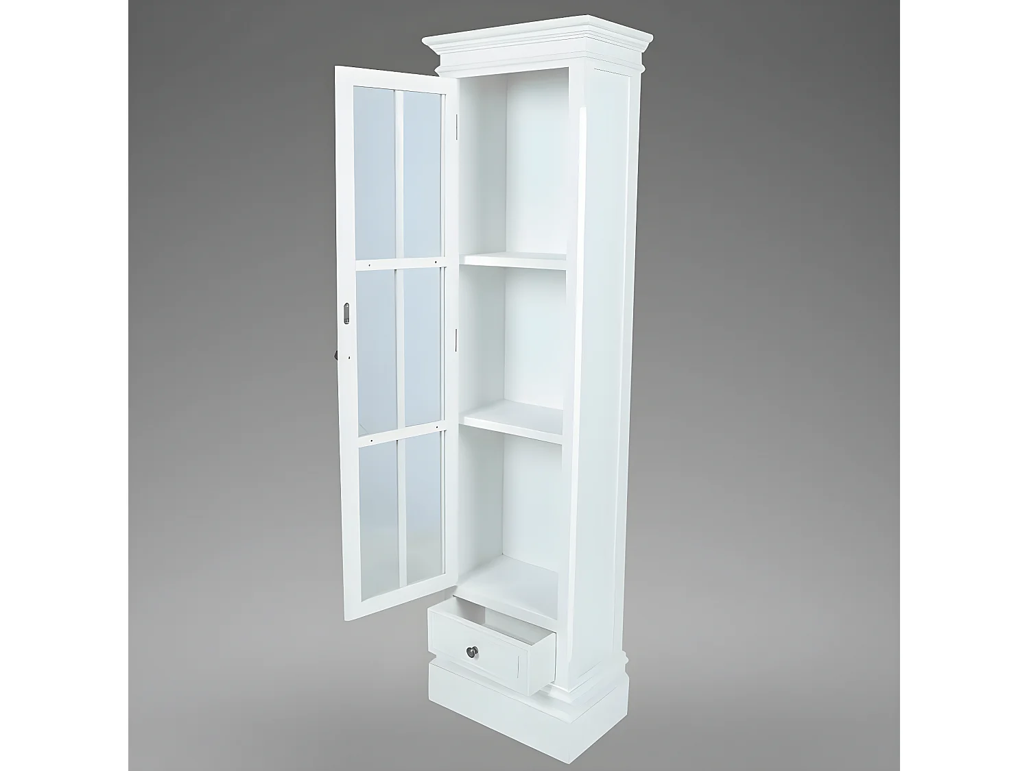 Meuble de bibliothèque avec 3 étagères Blanc Bois