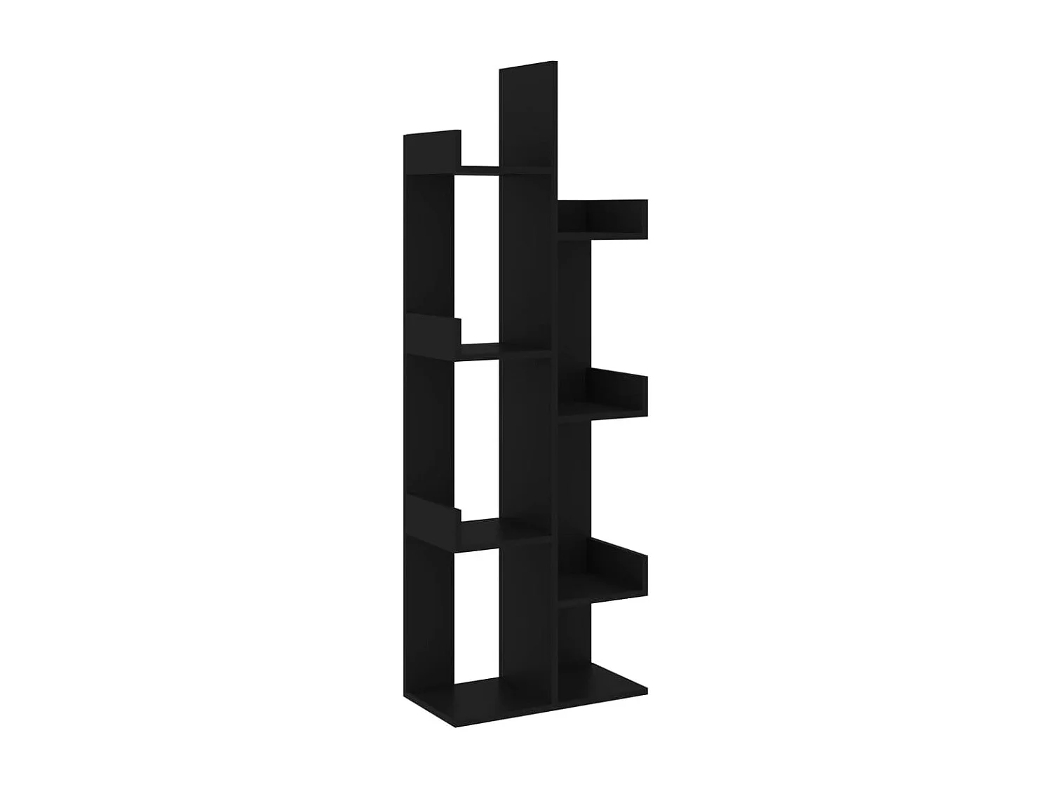 Estante 48x25,5x140 cm contraplacado preto