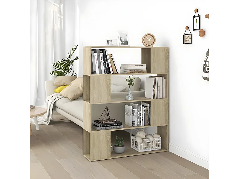 Estante/divisória 100x24x124 cm cor carvalho sonoma