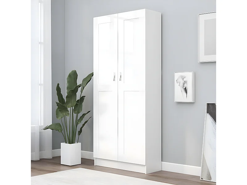 Estante 82,5x30,5x185,5 cm contraplacado branco