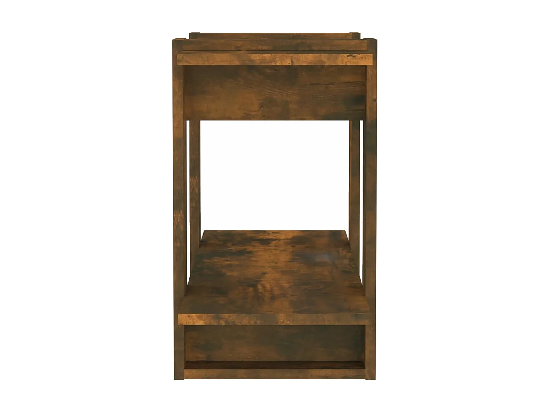 Bibliothèque/Séparateur de pièce Chêne fumé 80x30x51 cm