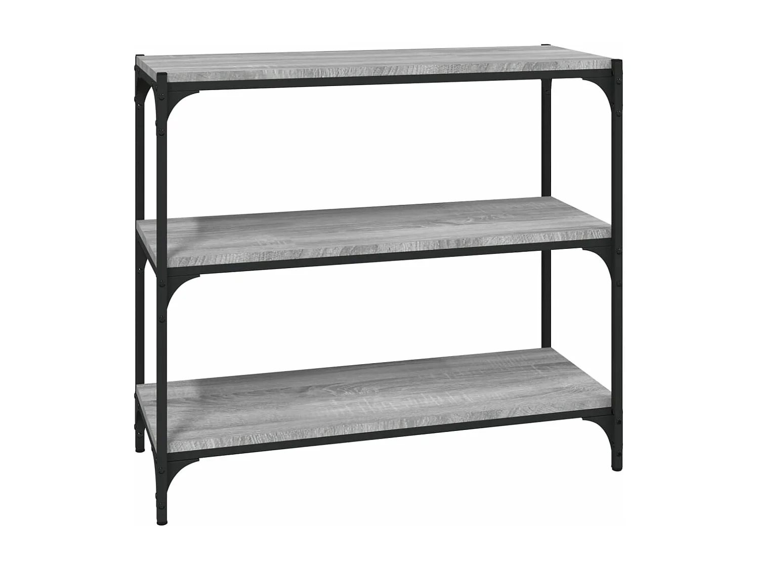 Bibliothèque Sonoma gris 80x33x70,5 cm Bois d'ingénierie acier