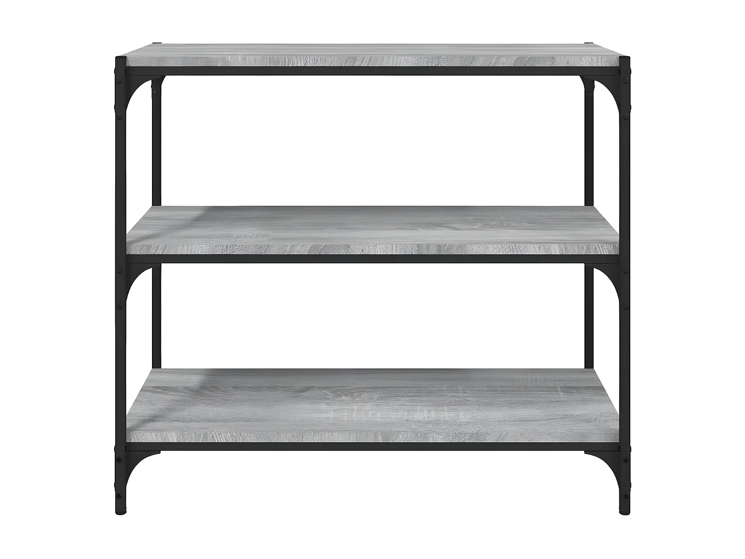 Estante 80x33x70,5 cm derivados de madeira e aço cinza sonoma