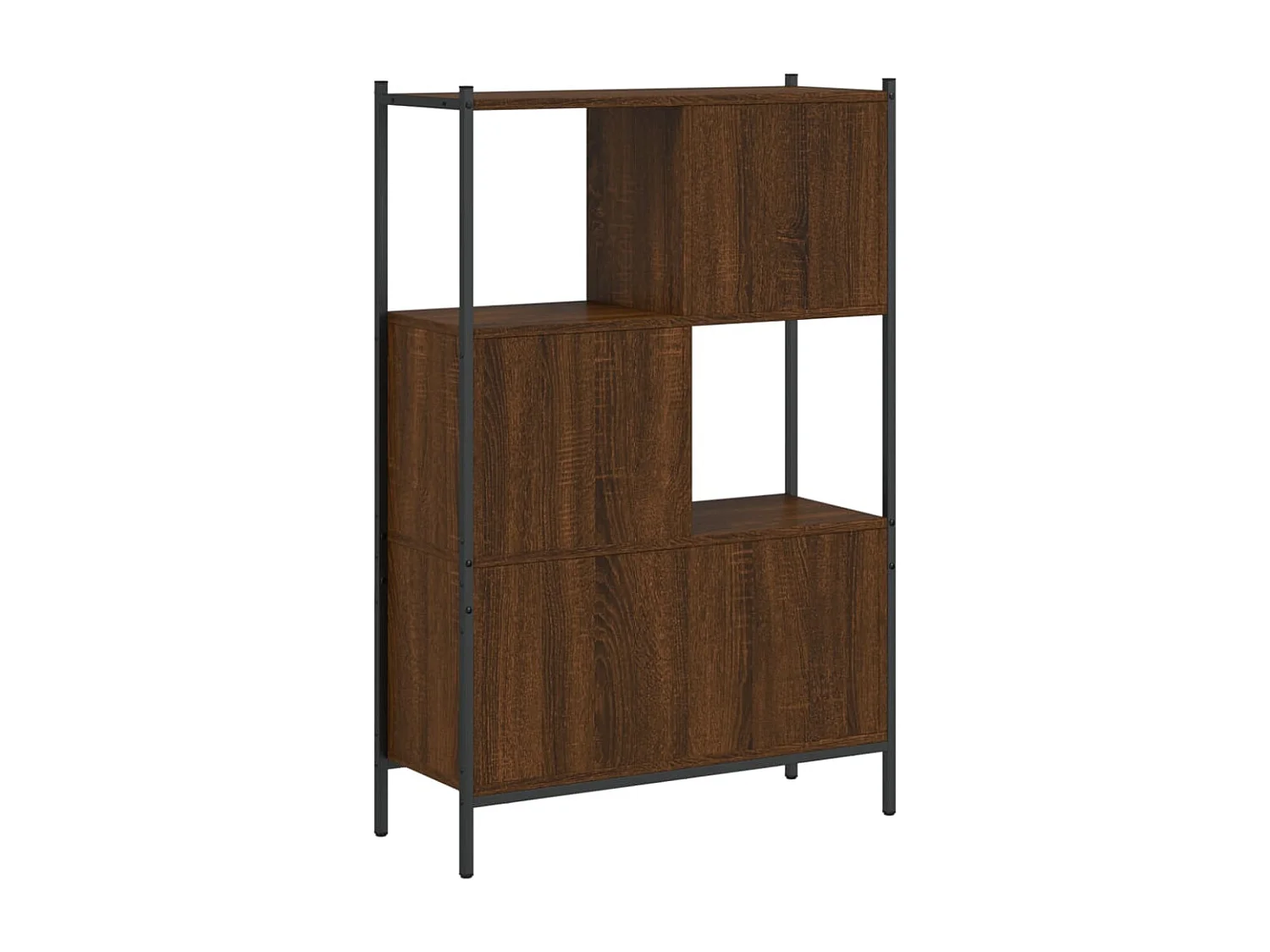 Bibliothèque chêne marron 72x28x109 cm bois d'ingénierie