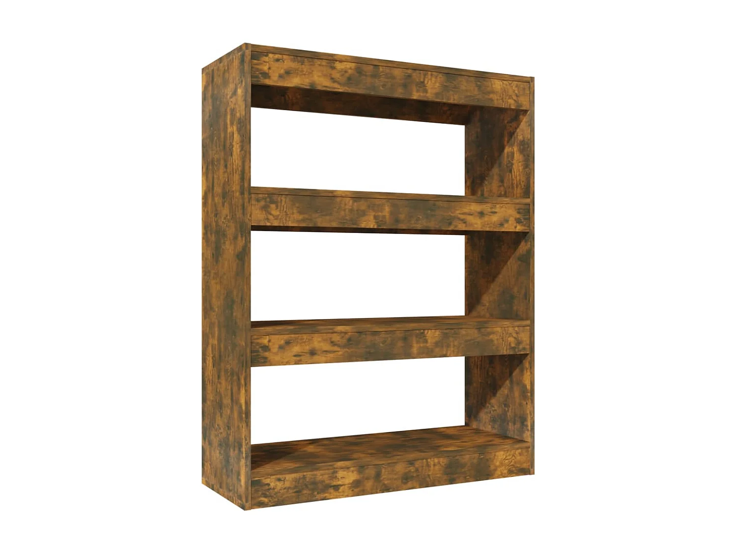 Bibliothèque/Cloison Chêne fumé 80x30x103 cm Bois ingénierie