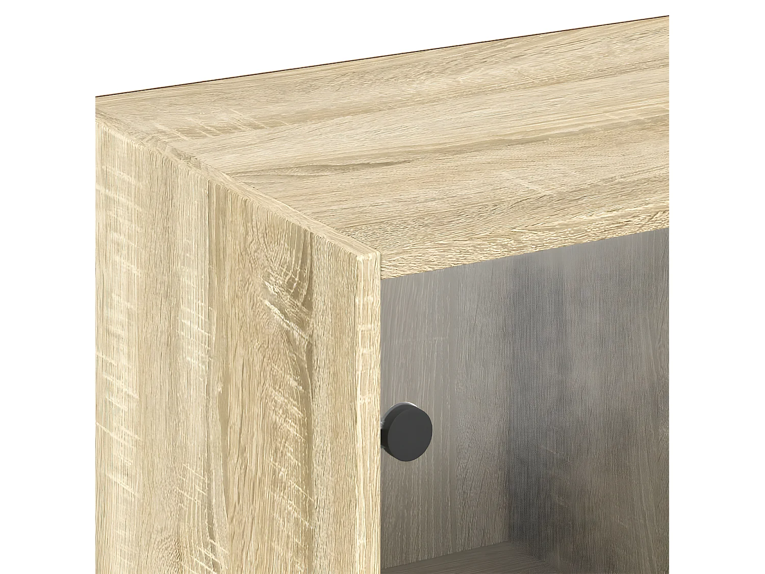 Bibliothèque avec portes chêne sonoma 204x37x75 cm