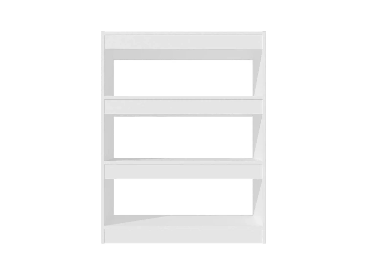 Bibliothèque/Cloison Blanc 80x30x103 cm Bois d'ingénierie