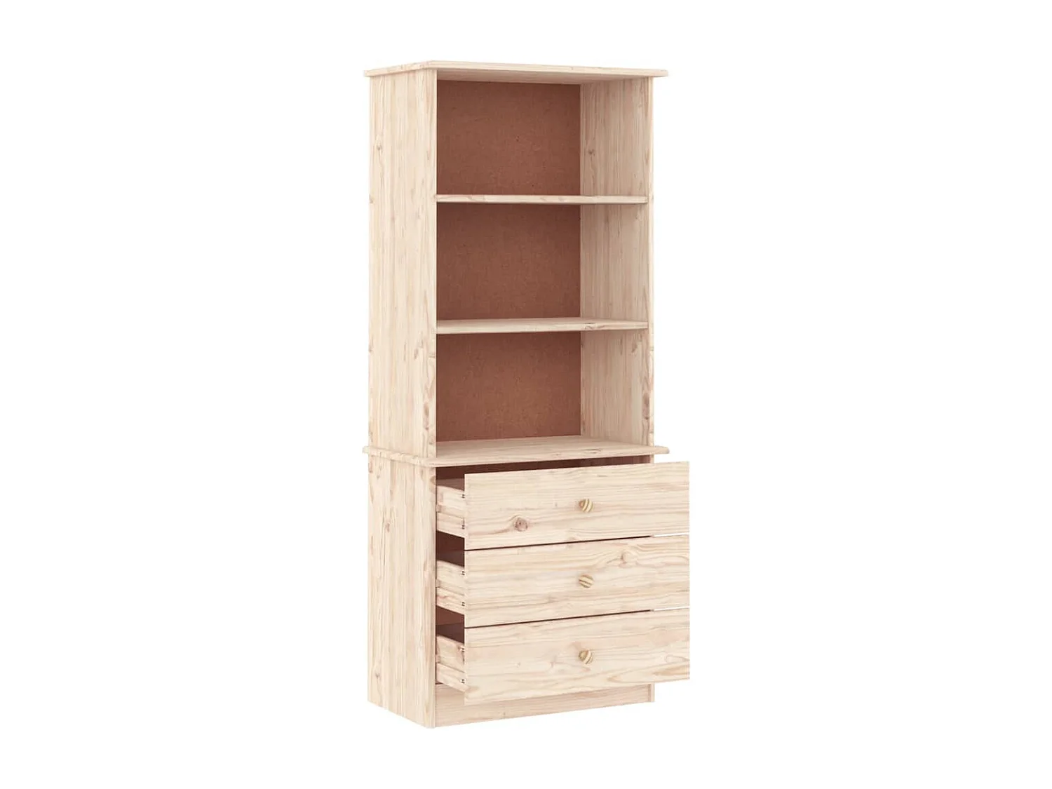 Boekenkastukkenmet lades ALTA 60x35x142 cm massief grenenhout