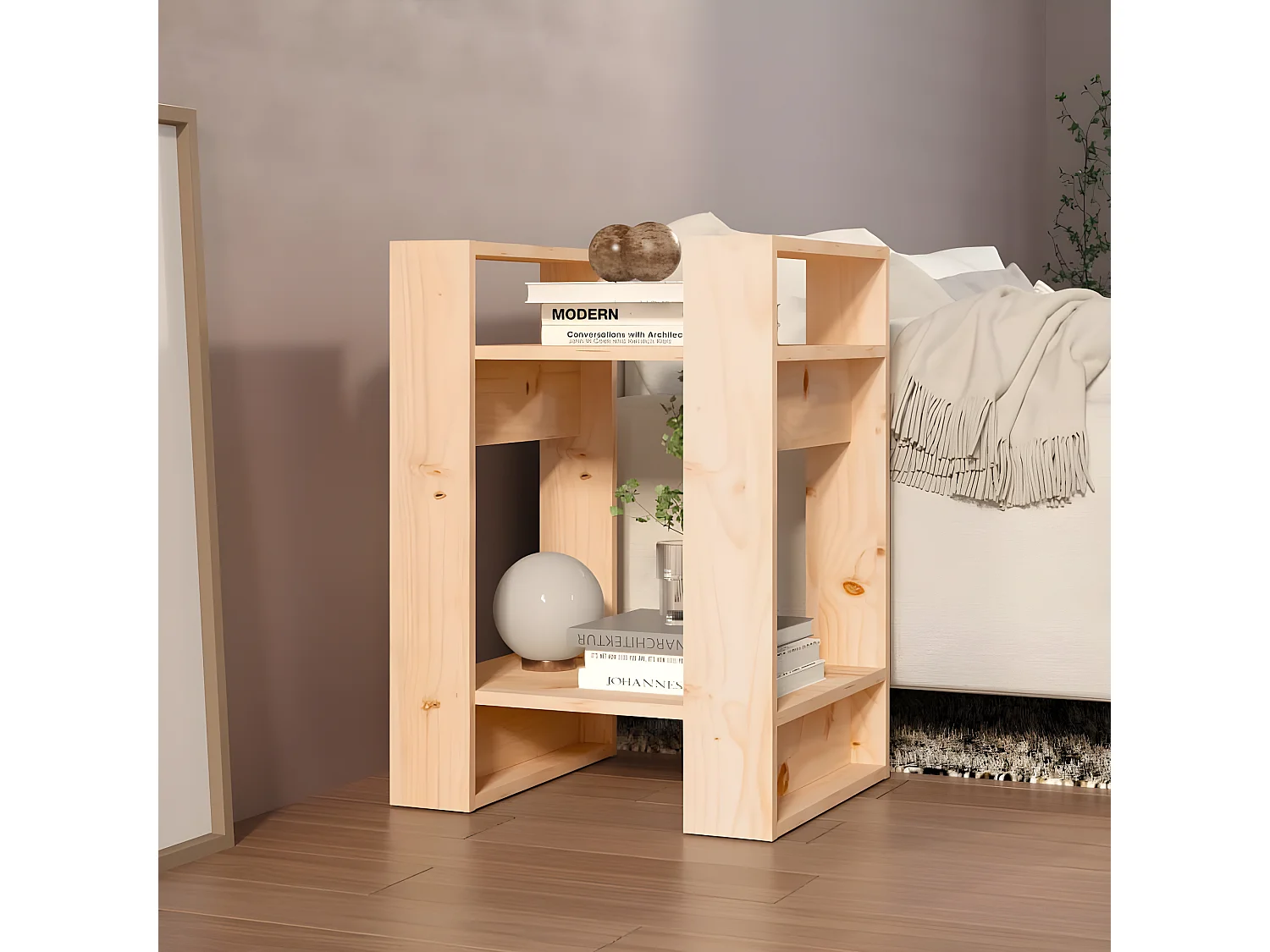 Bibliothèque/Séparateur de pièce 41x35x57 cm Pin massif