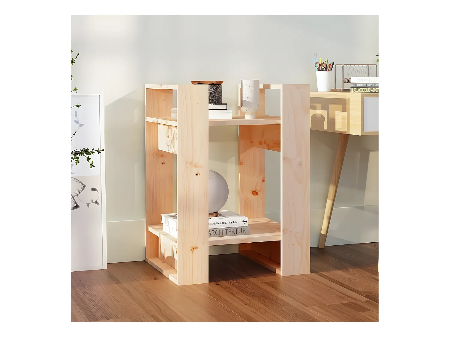 Bibliothèque/Séparateur de pièce 41x35x57 cm Pin massif